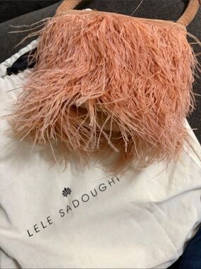 Lele Sadoughi Ostrich Feather Bag